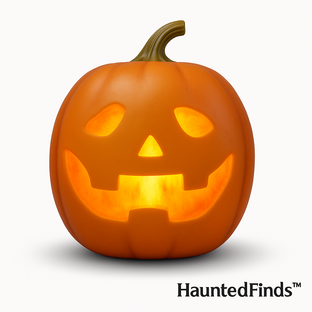 HauntedFinds Jabberin Jack Signature Edition – Animated Talking Pumpkin with 8" HD Display & Immersive Audio