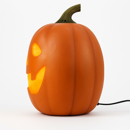 HauntedFinds Jabberin Jack Signature Edition – Animated Talking Pumpkin with 8" HD Display & Immersive Audio